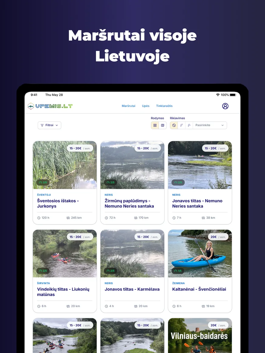Maršrutai visoje Lietuvoje