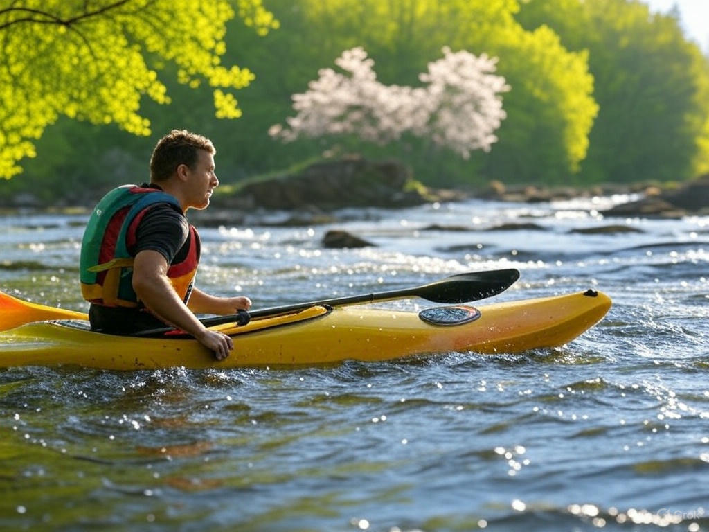Plaukimas Baidarėmis Pavasarį