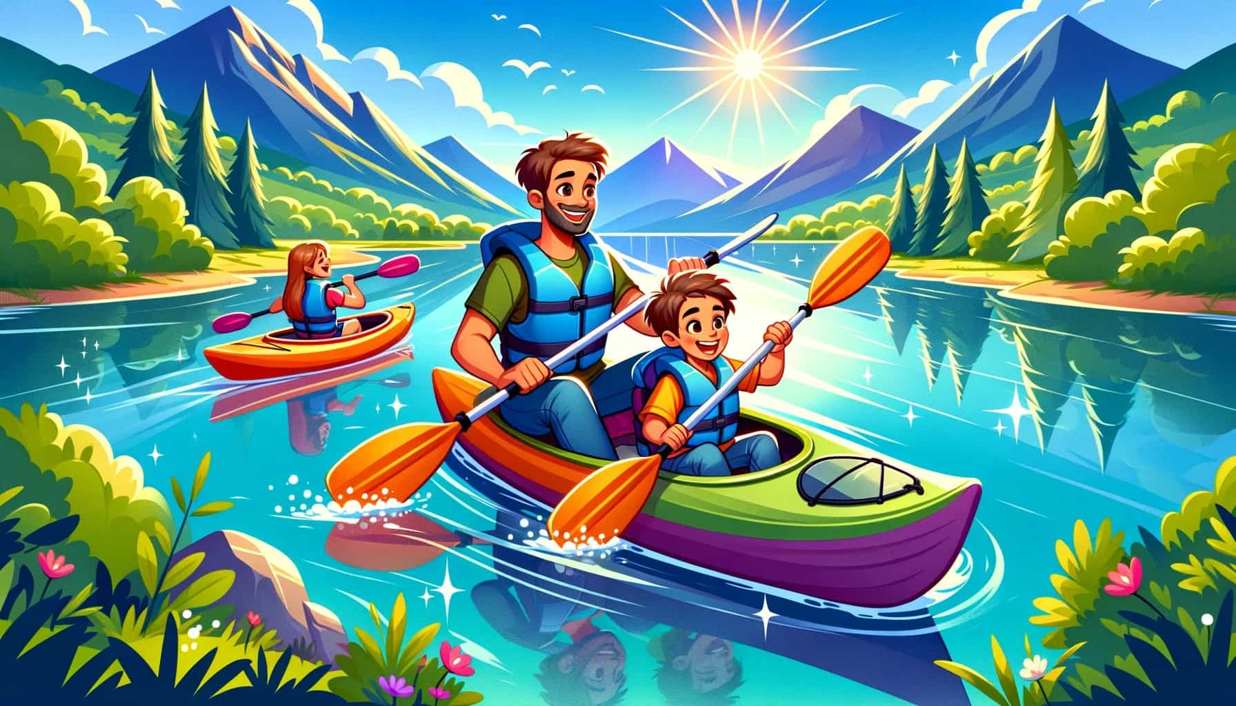 Plaukimas Baidarėmis su Vaikais