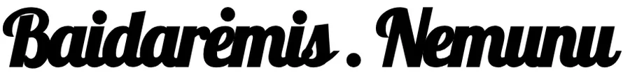 Baidarėmis Nemunu logotipas