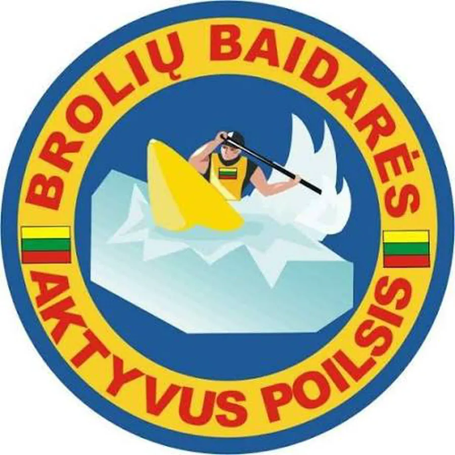 Brolių baidarės logotipas