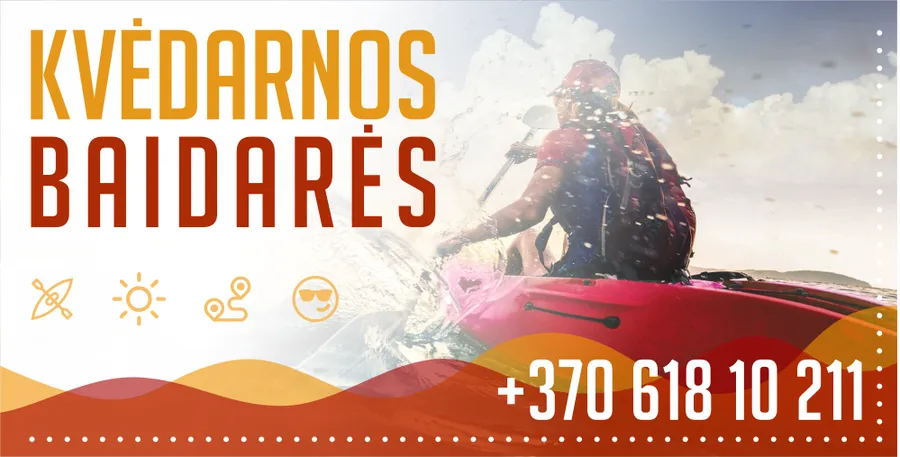 Kvėdarnos baidarės logotipas