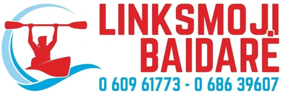 Linksmoji baidarė logotipas