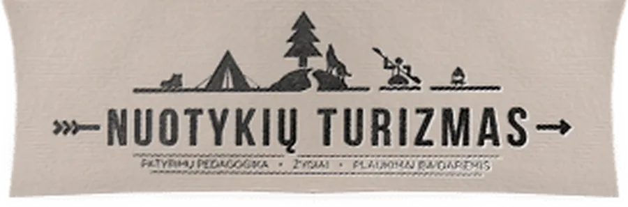 Nuotykių turizmas logotipas