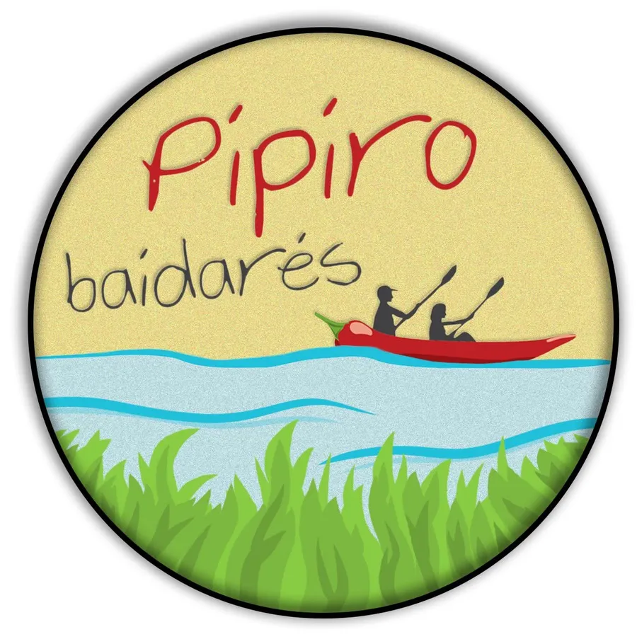Pipiro baidarės logotipas