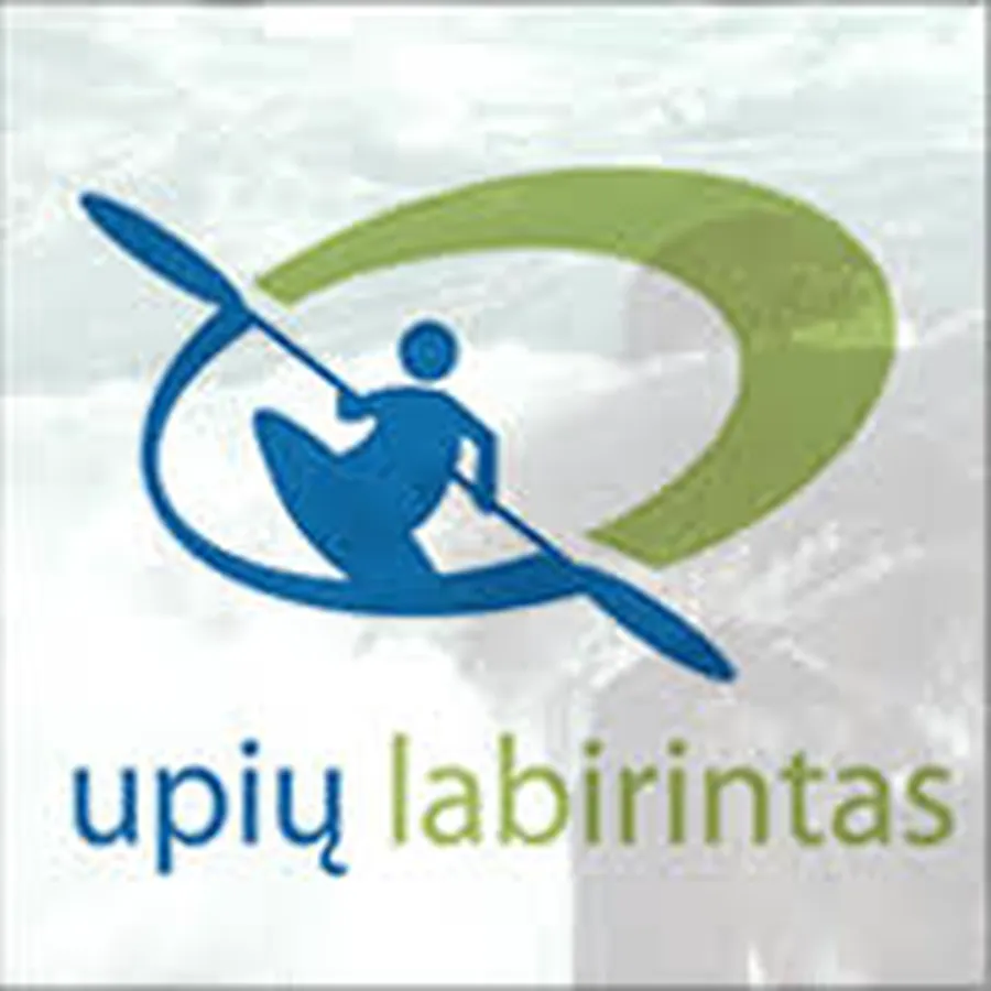 Upių labirintas logotipas
