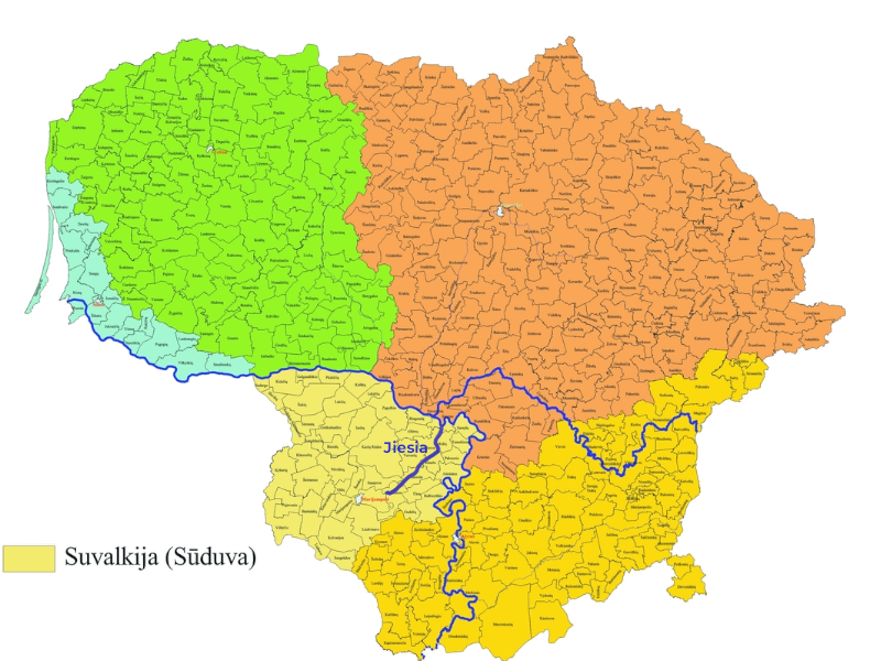 Pavasarinė suvalkijos upė