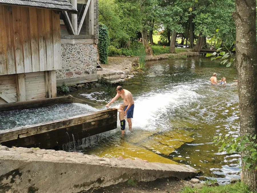 Nuotrauka, vaizduojanti baidarių maršrutą